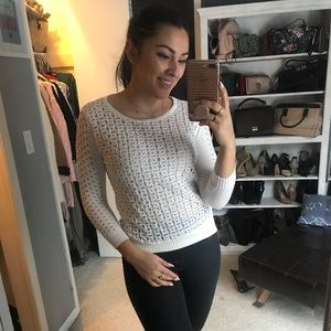 White Creme Sweater Small